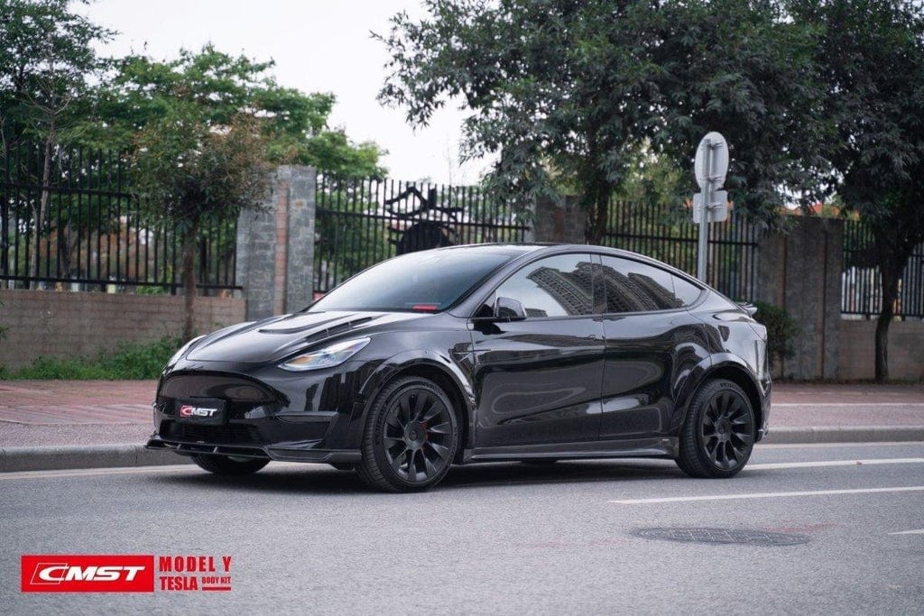CMST Genuine Carbon Fiber & FRP Side Skirts V1 for Tesla Model Y AWD Performance/RWD Long Range 2020+ - PimpMyEV