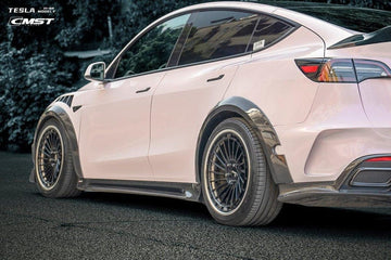 CMST Genuine Carbon Fiber & FRP WideBody Wheel Arches for Tesla Model Y AWD Performance 2020+ - PimpMyEV