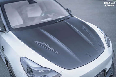CMST Genuine Carbon Fiber Hood V2 For Tesla Model Y 2020-2023 - PimpMyEV