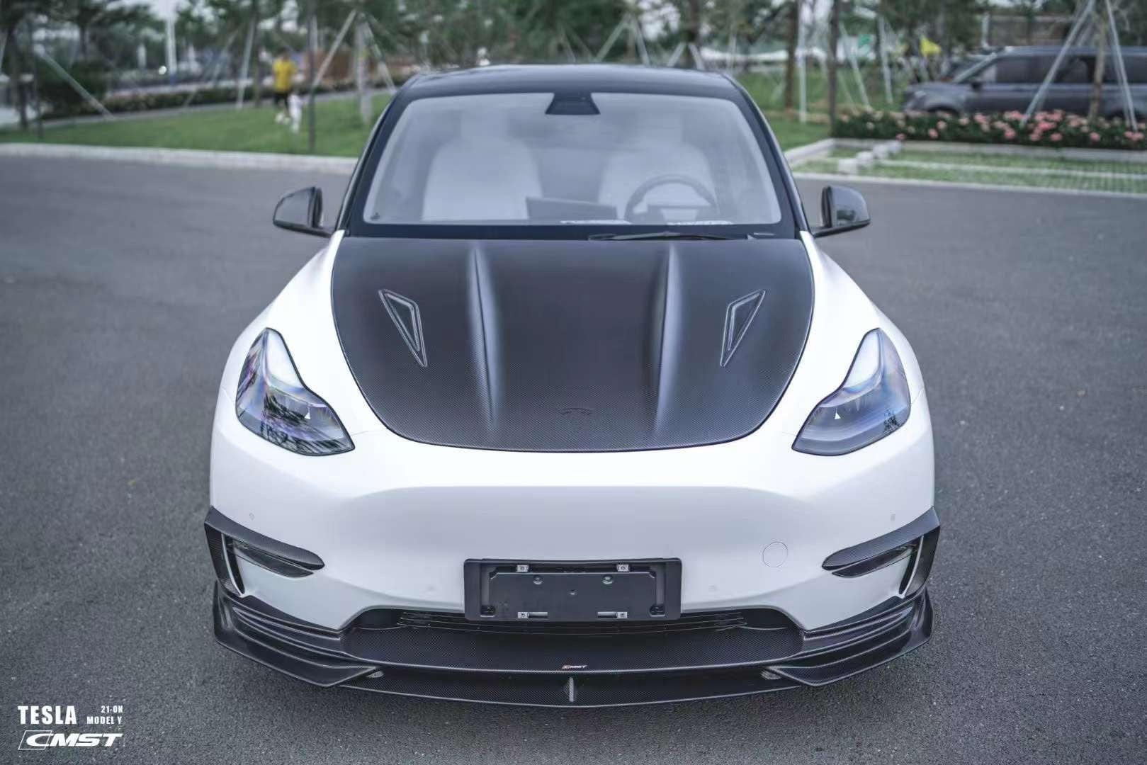 CMST Genuine Carbon Fiber Hood V2 For Tesla Model Y 2020-2025 | PimpMyEV