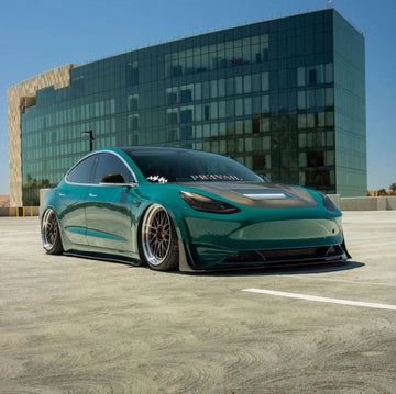 CMST Genuine Carbon Fiber Hood With Glass Window For Tesla Model 3 2017-2023 - PimpMyEV