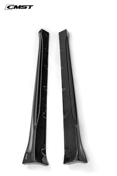 CMST Genuine Carbon Fiber Side Skirts V4 For Tesla Model Y 2020-2023 - PimpMyEV