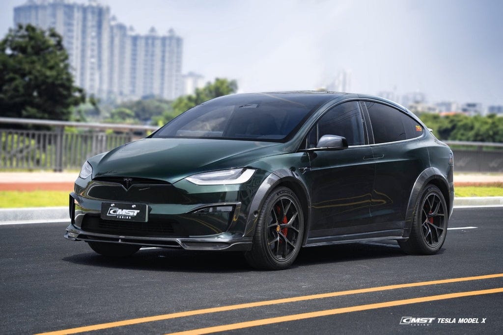 CMST Genuine Carbon Fiber Wide Body Wheel Arches For Tesla Model X 2017-2024 - PimpMyEV