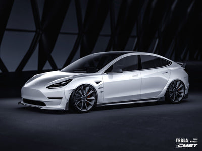 CMST Genuine Carbon Front Lip V5 For Tesla Model 3 2017-2023 - PimpMyEV