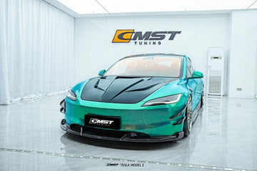 CMST Genuine FRP & Carbon Fiber Hood V1 for Tesla Model 3 Highland 2024 - 2025 - PimpMyEV