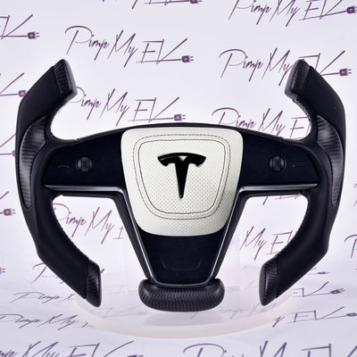 Custom Cockpit Or Scissor Style Yoke Steering Wheel Replacement for Tesla Model S/X 2022-2024