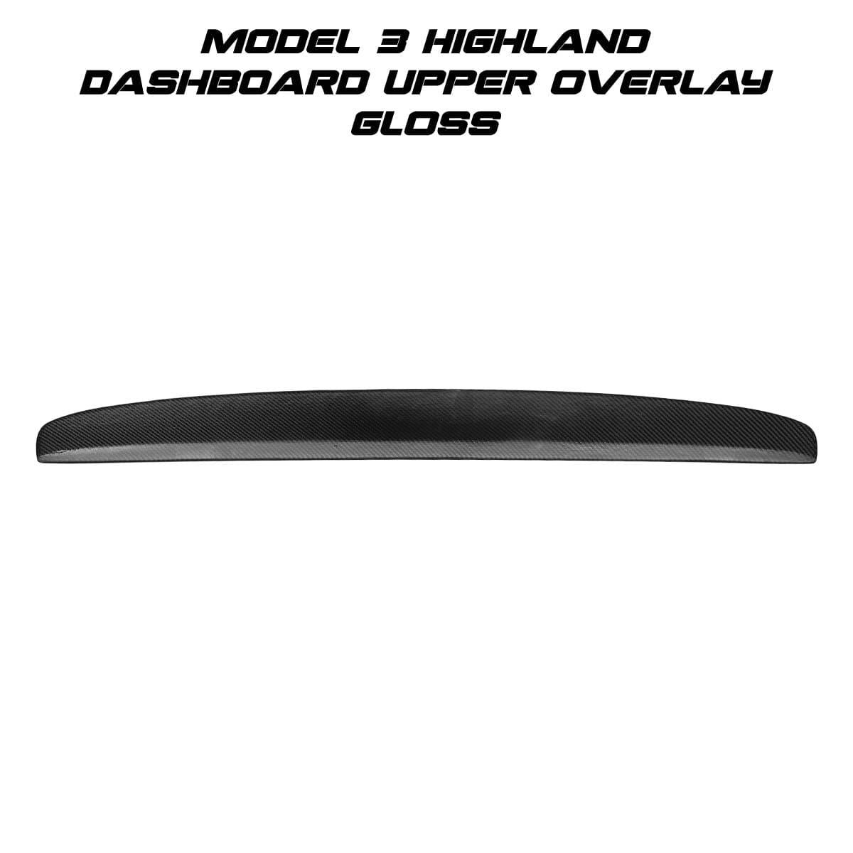 Real Molded Gloss Carbon Fiber Dashboard Air Vent Overlay Kit For Tesla Model 3 2023-2024 Highland - PimpMyEV