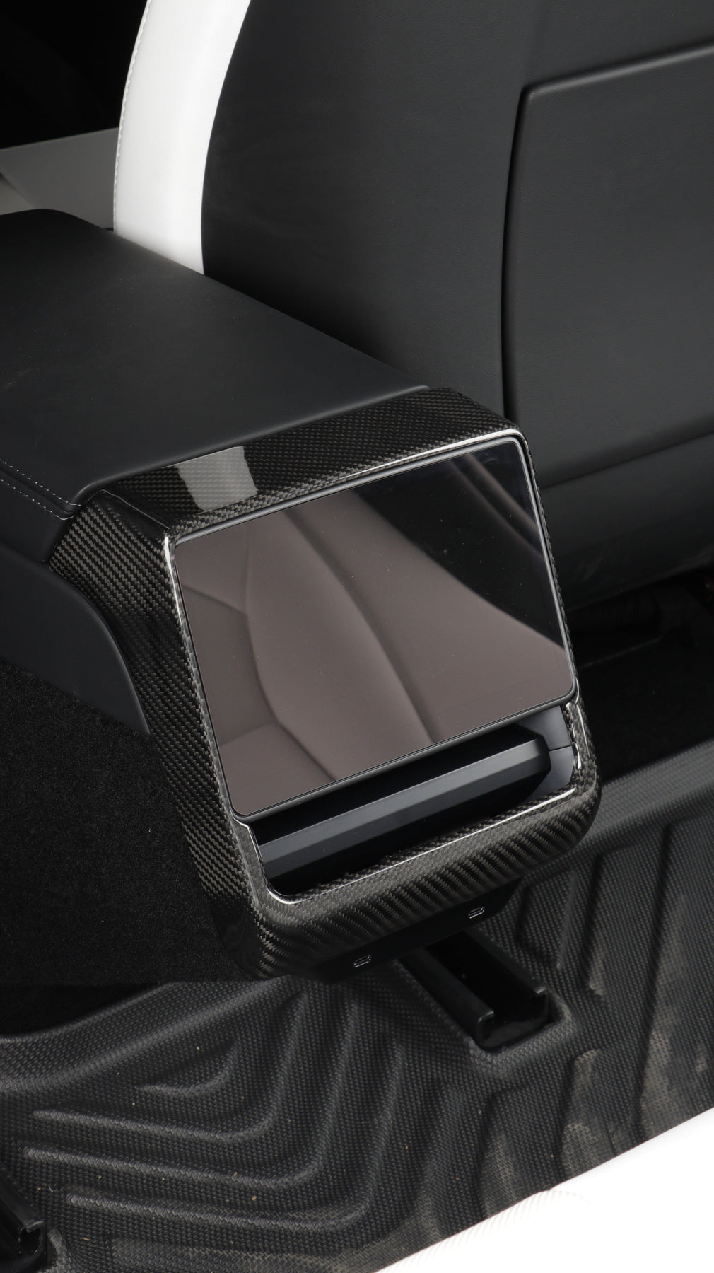 Tesla Rear Ac Screen Dry Gloss Carbon Fiber Rear Screen Air Vent Cover Tesla Model 3 2026 ...