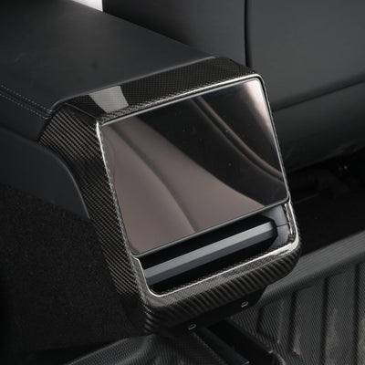 Genuine Gloss Carbon Fiber Rear AC Screen Vent Cover Tesla Model 3 2024 Highland - PimpMyEV