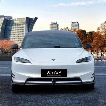 Karbel Pre-preg Carbon Fiber Front Lip for Tesla Model 3 Highland 2024 - 2025 - PimpMyEV