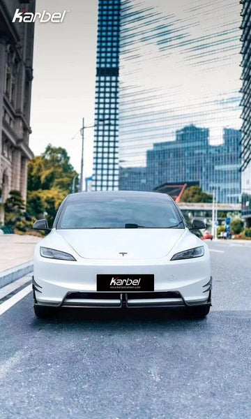 Karbel Pre-preg Carbon Fiber Front Lip for Tesla Model 3 Highland 2024 - 2025 - PimpMyEV