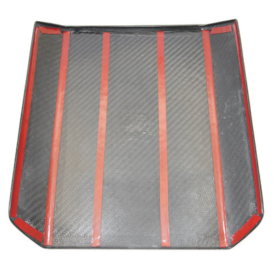 Real Molded Forged Carbon Fiber Rear AC Screen Display Overlay Cover Tesla Cybertruck 2024+