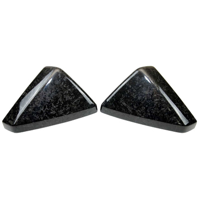 Real Molded Forged Carbon Fiber Side Mirror Overlay Covers for Tesla Cybertruck 2024