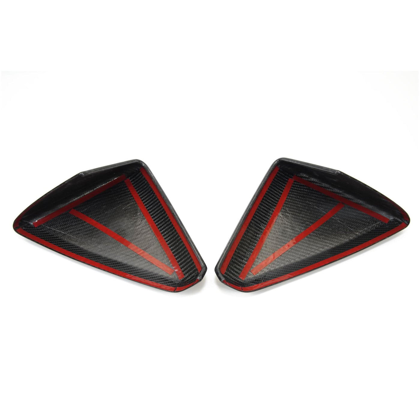 Real Molded Forged Carbon Fiber Side Mirror Overlay Covers for Tesla Cybertruck 2024