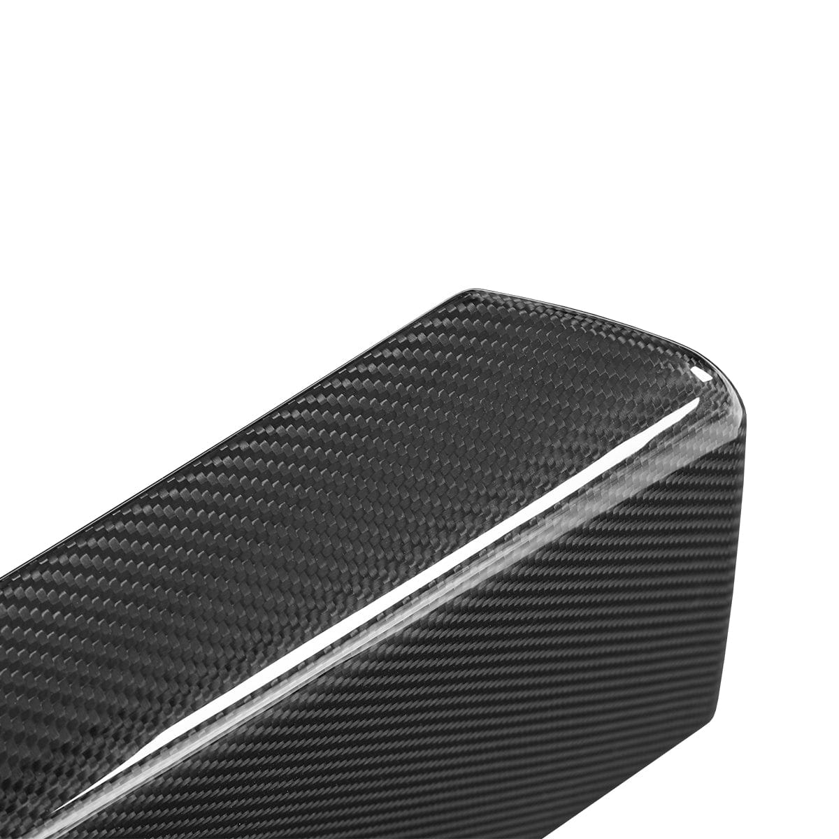 Real Molded Gloss Carbon Fiber Armrest Overlay Cover For Tesla Model 3 2023-2024 - PimpMyEV