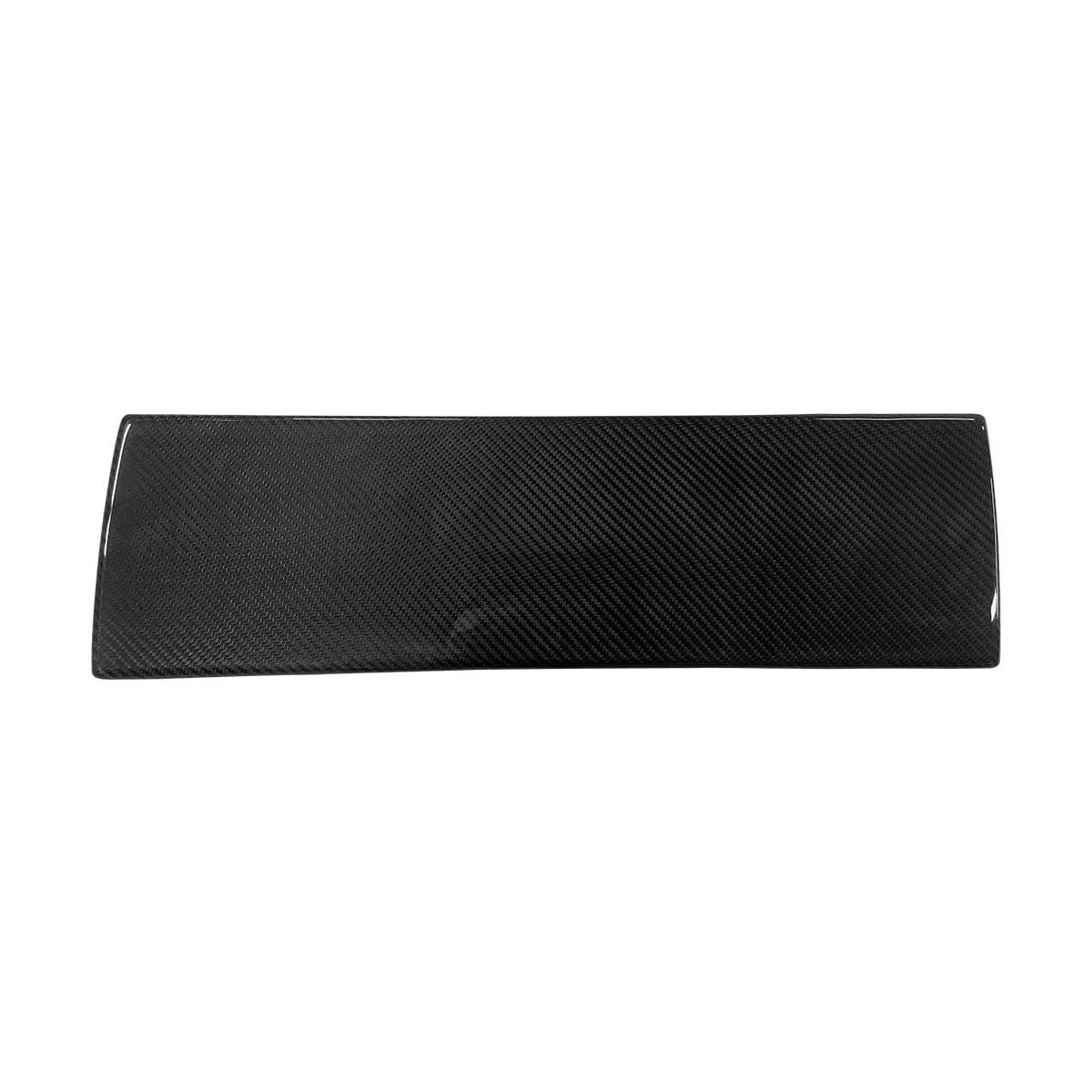 Real Molded Gloss Carbon Fiber Glove Box Overlay Cover Sleeve For Tesla Model Y Juniper 2025-2026