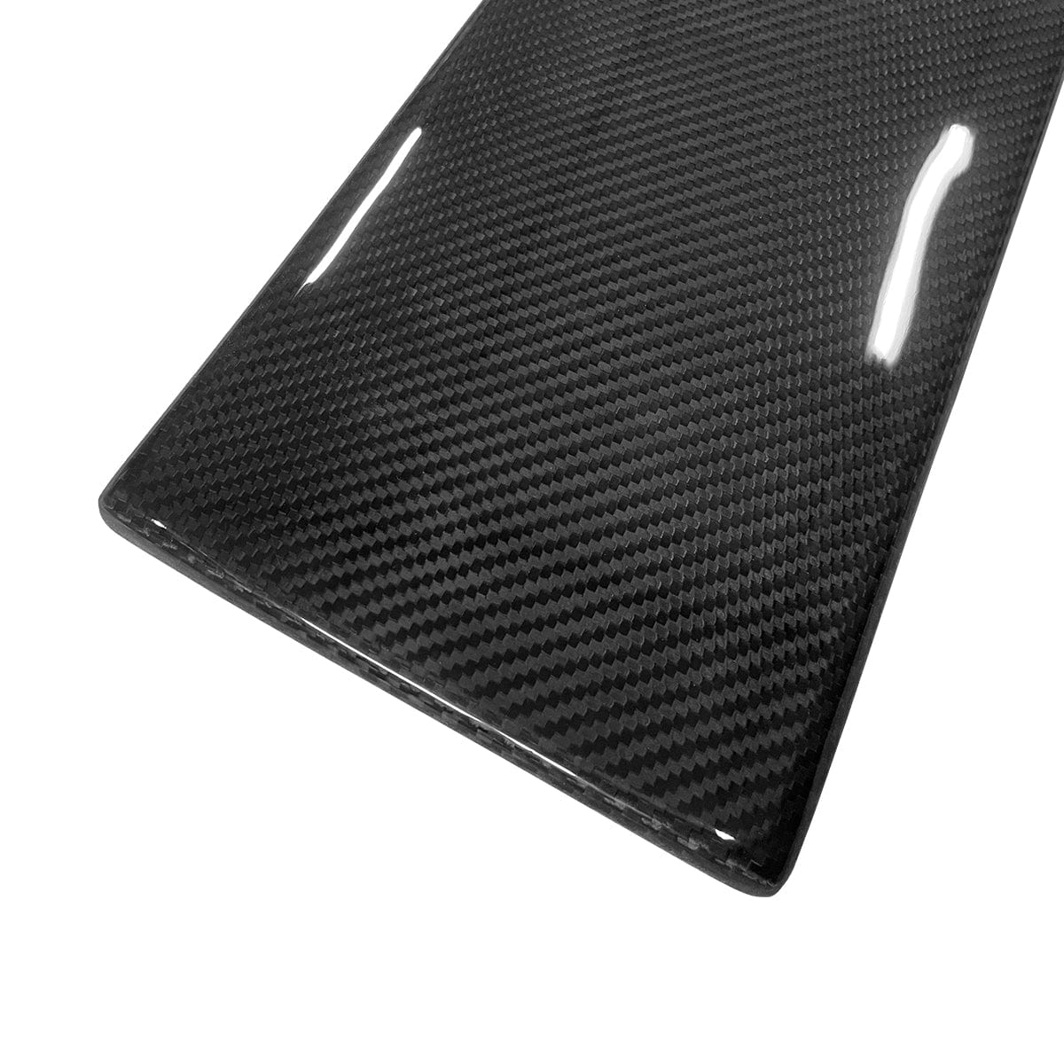 Real Molded Gloss Carbon Fiber Glove Box Overlay Cover Sleeve For Tesla Model Y Juniper 2025-2026