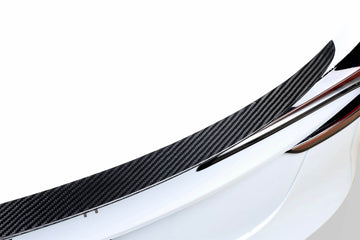 Real Molded Gloss Carbon Fiber Performance Wing Spoiler Tesla Model 3 2023-2024 Highland - PimpMyEV