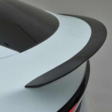 Real Molded Gloss Carbon Fiber Performance Wing Spoiler Tesla Model Y Juniper 2025-2026