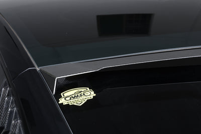 Real Molded Gloss Carbon Fiber Rear Roof Spoiler Wing For Tesla Model Y Juniper 2025-2026