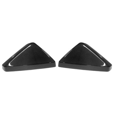 Real Molded Gloss Carbon Fiber Side Mirror Overlay Covers for Tesla Cybertruck 2024