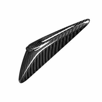 Real Molded Gloss Carbon Fiber Turn Signal Side Marker Overlay Camera Covers HW4 for Tesla Model 3 Highland 2024-2025