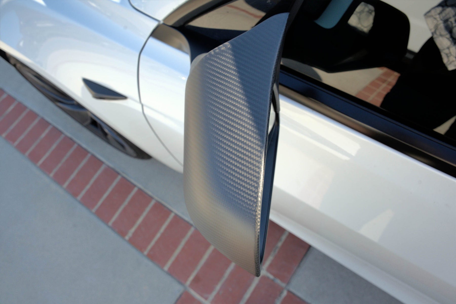 For 2017-25 Tesla Model 3 Dry Matt Carbon Fiber M Style Side Mirror Covers Caps For 2017-25 Tesla Model 3 Dry Matt Carbon Fiber M Style Side Mirror Covers Caps