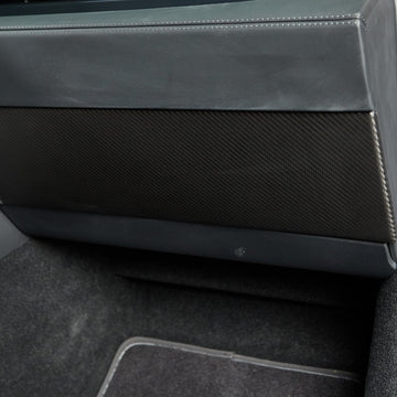 Real Molded Matte Carbon Fiber Glove Box Overlay Cover Sleeve For Tesla Model Y Juniper 2025-2026