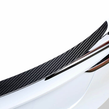 Real Molded Matte Carbon Fiber Performance Wing Spoiler Tesla Model 3 2023-2024 Highland - PimpMyEV