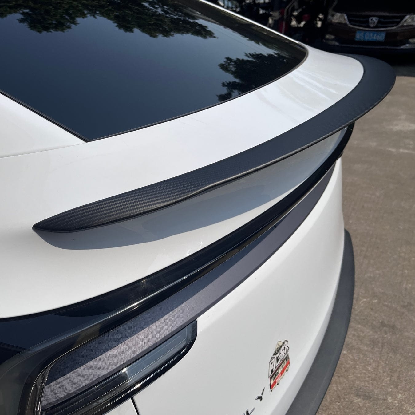 Real Molded Matte Carbon Fiber Performance Wing Spoiler Tesla Model Y Juniper 2025-2026