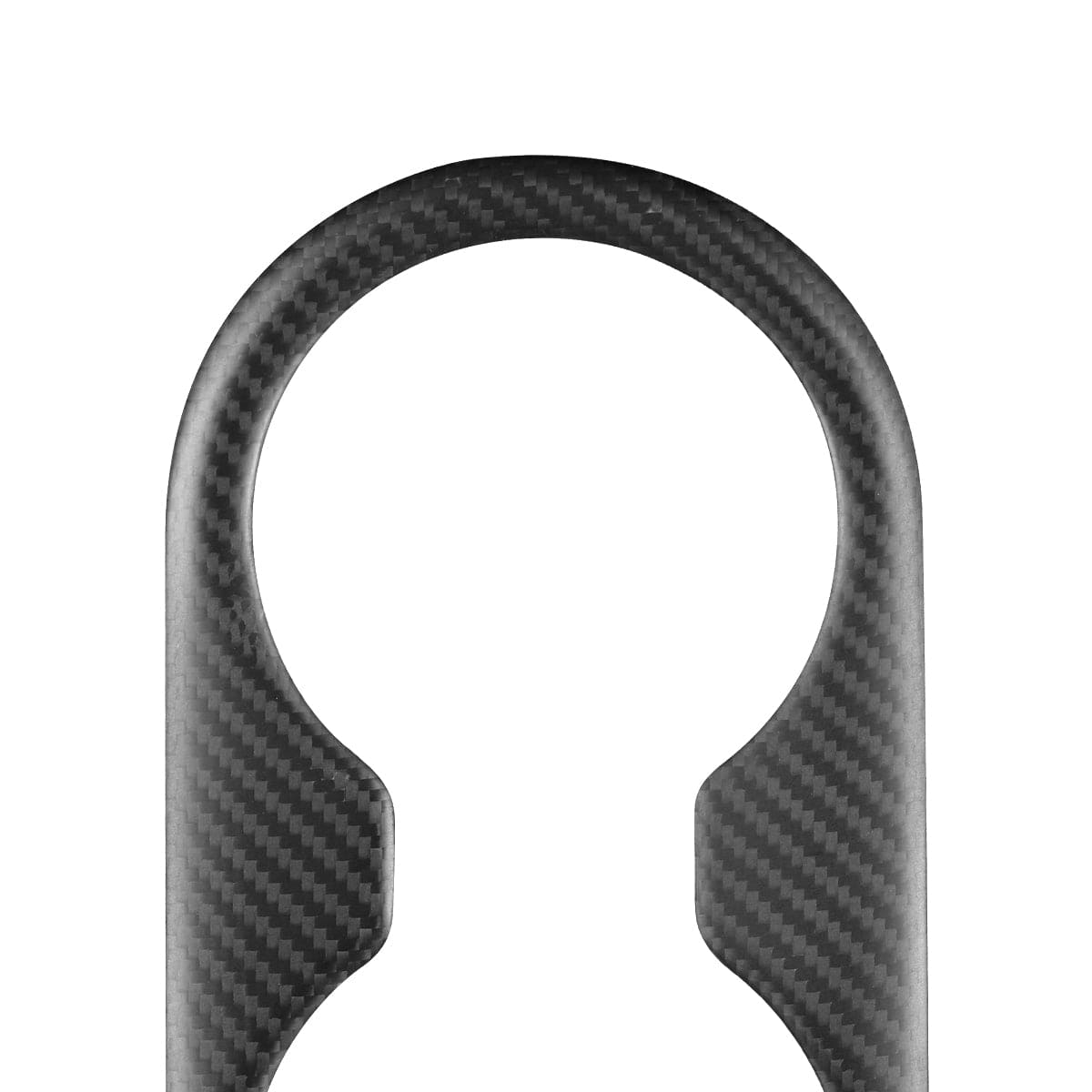 Real Molded Matte Carbon Fiber Rear Cup Holder Cover for Tesla Model Y Juniper 2025-2026