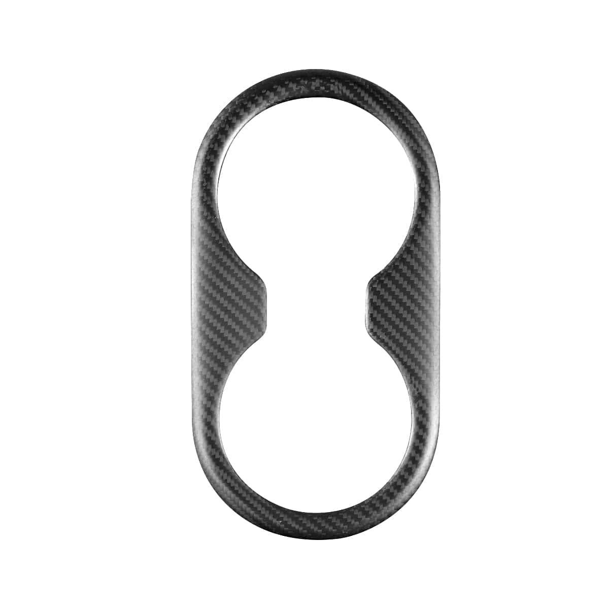 Real Molded Matte Carbon Fiber Rear Cup Holder Cover for Tesla Model Y Juniper 2025-2026