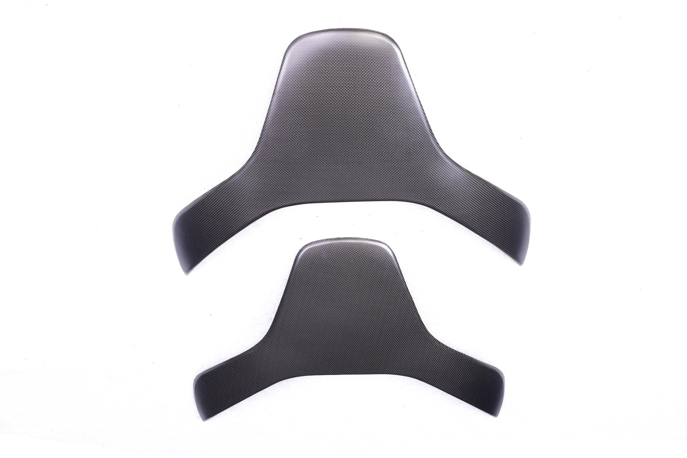 Real Molded Matte Carbon Fiber Seat Back Top Overlays for Tesla Model 3 Performance 2024+ Highland