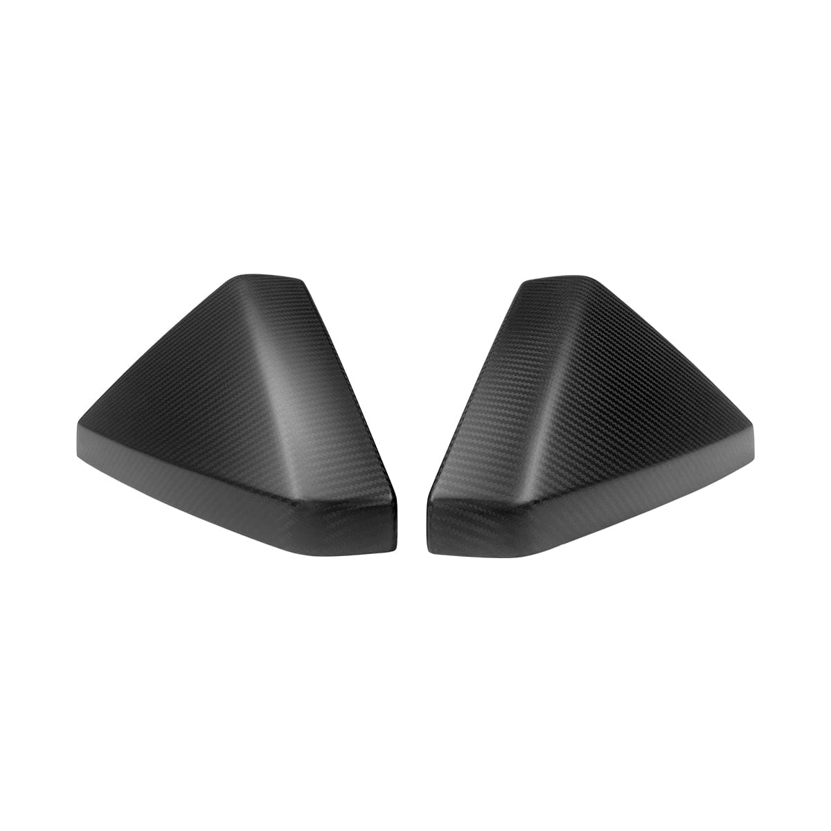 Real Molded Matte Carbon Fiber Side Mirror Overlay Covers for Tesla Cybertruck 2024