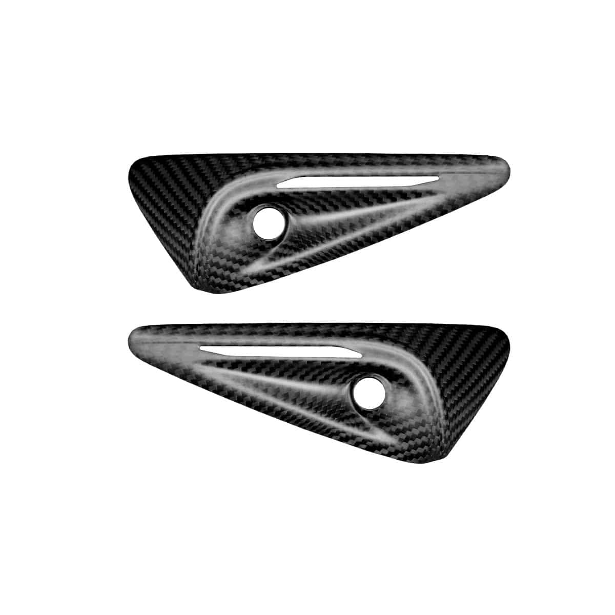 Real Molded Matte Carbon Fiber Turn Signal Side Marker Overlay Camera Covers HW4 for Tesla Model 3 Highland 2024-2025