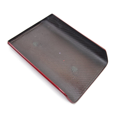 Real Molded RED Carbon Fiber Armrest Overlay Cover For Tesla Model 3 2023-2024 Highland