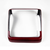 Real Molded RED Carbon Fiber Rear AC Screen Display Overlay Cover Tesla Model 3 2023-2024 Highland