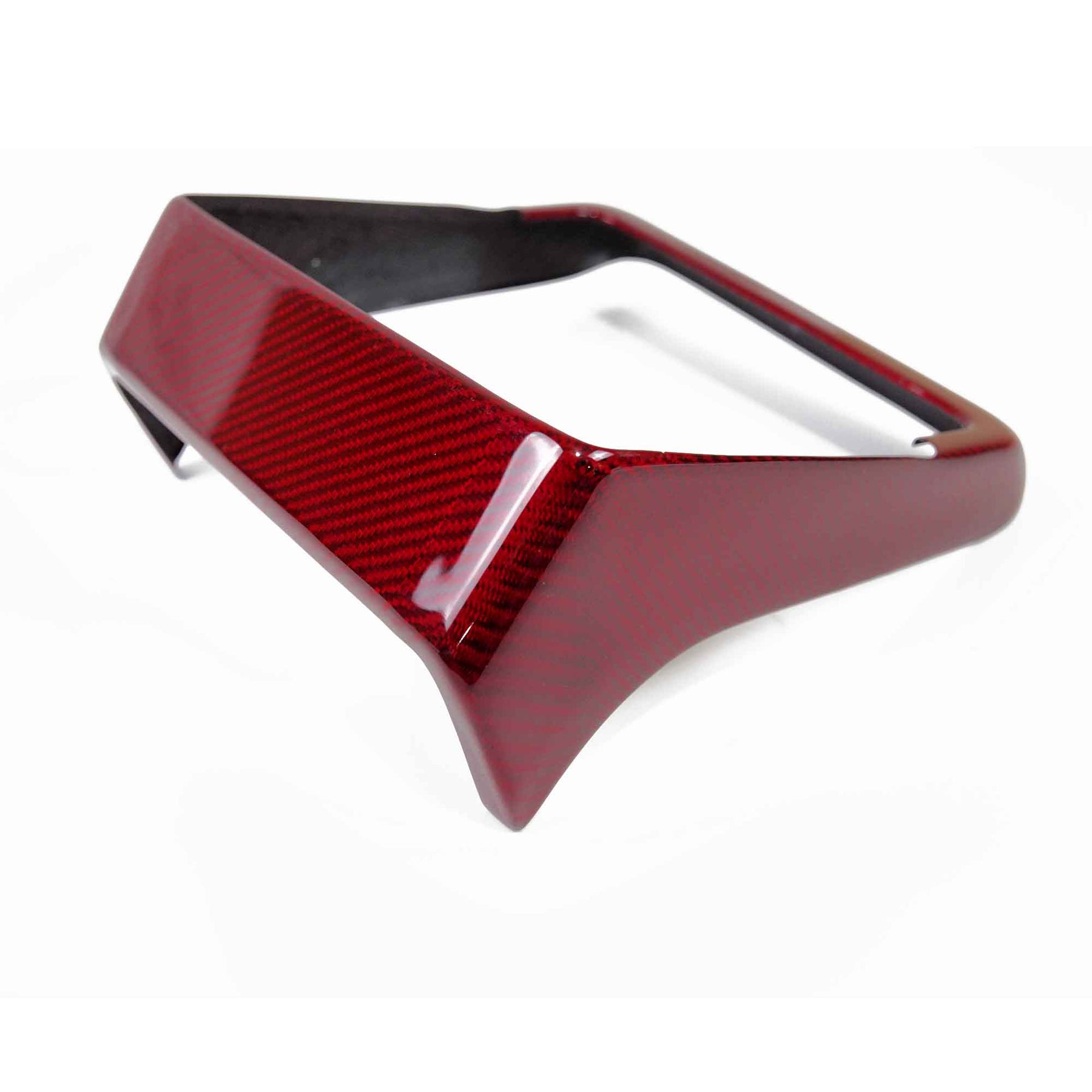 Tesla Rear Ac Screen Real Molded RED Carbon Fiber Rear AC Screen Display Overlay Cover Tesl ...