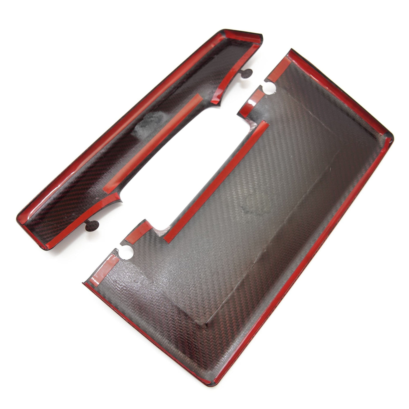 Real Molded RED Carbon Screen Rear Overlay Cover for Tesla Model 3 2023-2024 Highland