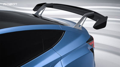 Robot Craftsman Carbon Fiber & FRP GT Spoiler Wing V2 GT for Tesla Model 3 Highland/Performance 2024-2025 - PimpMyEV