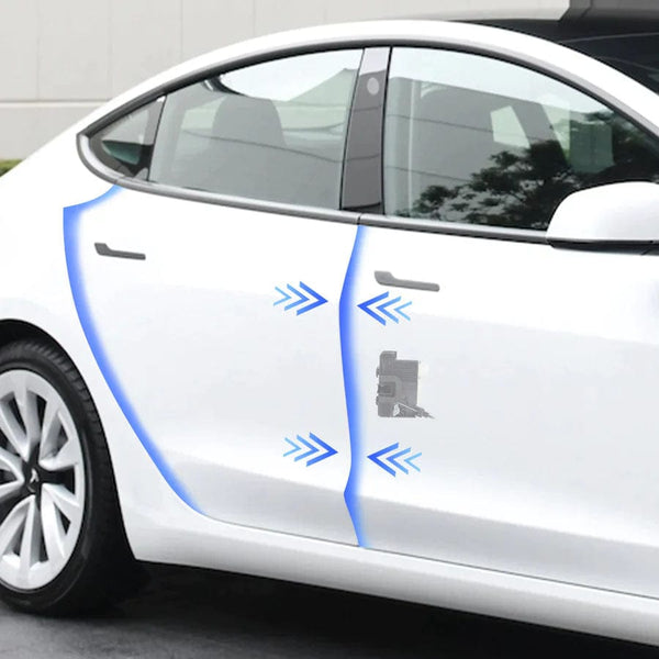 4 STÜCKE Echte Türgriffschutzabdeckungen aus glänzender Karbonfaser für  Tesla Model X 2015-2021
