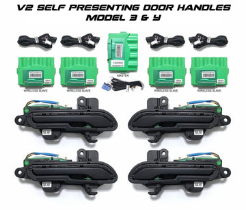 Wireless Retrofit Self Presenting & Welcome Automatic RGB LED Door Handles V2 For Tesla Model 3 2017-2024 - PimpMyEV