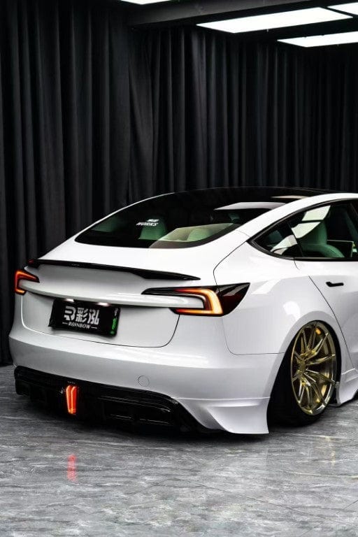 Yofer USA Carbon Fiber & ABS Rear Spoiler for Tesla Model 3 Highland/Performance 2024-2025 - PimpMyEV