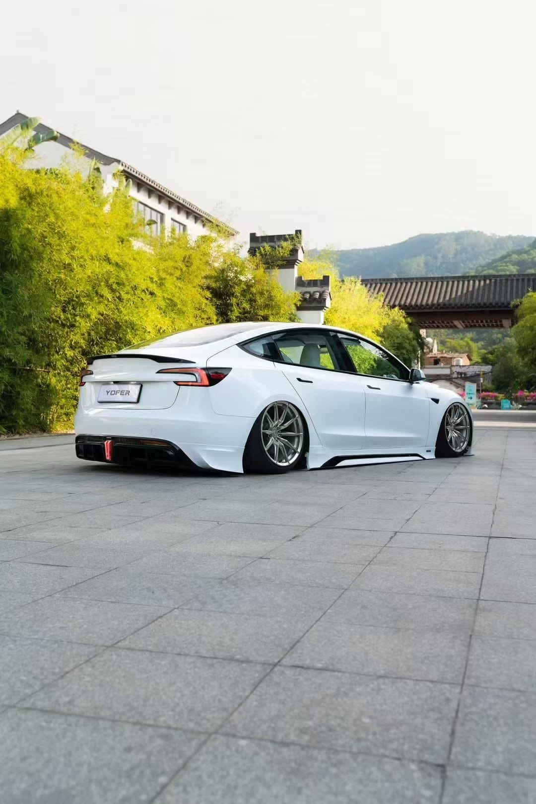 Yofer USA PP Rear Diffuser & Canards V2 for Tesla Model 3 Highland/Performance 2024-2025 - PimpMyEV