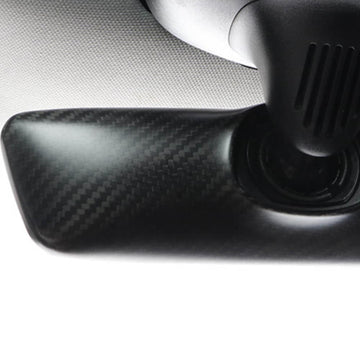 Real Molded Matte Carbon Fiber Rearview Mirror Overlay For Tesla Model Y 2020-2025 - PimpMyEV