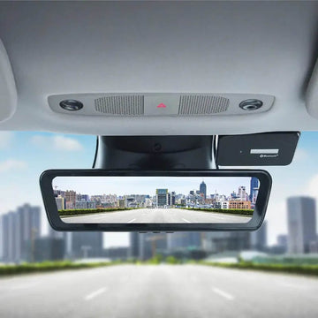 Retrofit Rearview Mirror HD Screen with Dual Cameras For Tesla Model Y 2020-2023 - PimpMyEV