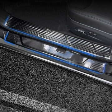 4PCs Door Sill Scuff Plates Covers for Tesla Model 3 2023-2025 Highland - PimpMyEV