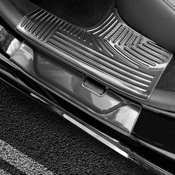 4PCs Door Sill Scuff Plates Covers for Tesla Model 3 2023-2025 Highland - PimpMyEV