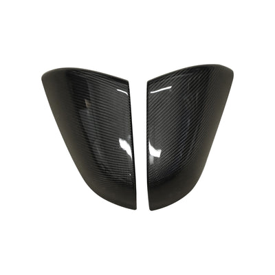 Real Molded Carbon Fiber Side Mirror Overlay Covers for Tesla Model X 2022+