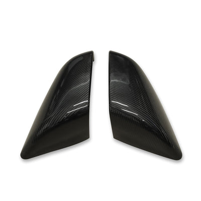 Real Molded Carbon Fiber Side Mirror Overlay Covers for Tesla Model X 2022+